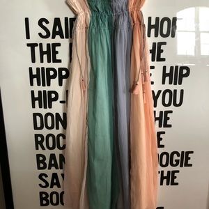 Color block maxi skirt